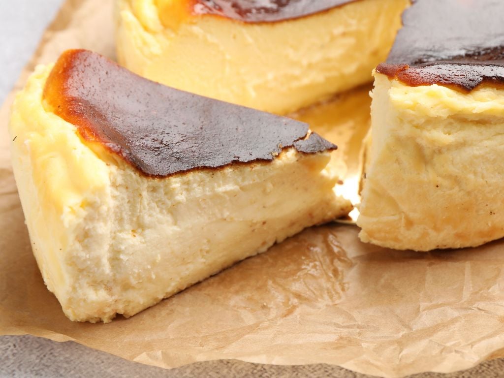 Tarta de queso vasca