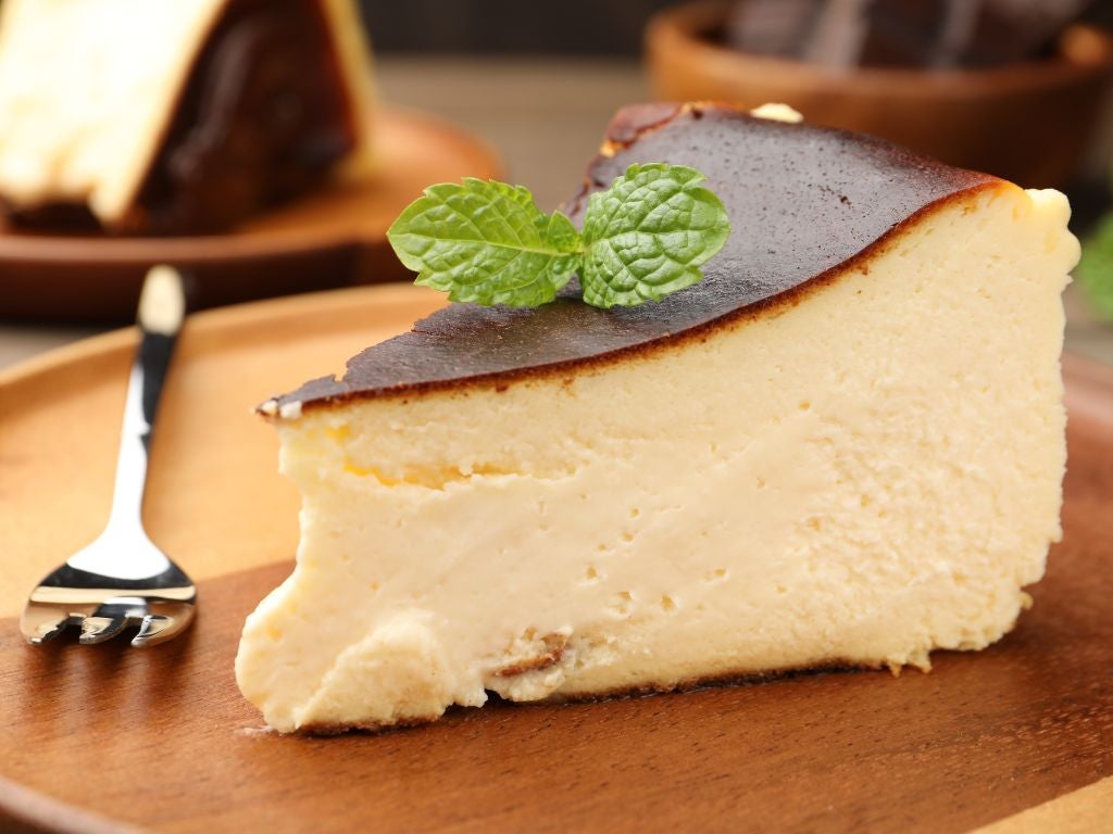 Tarta de queso vasca