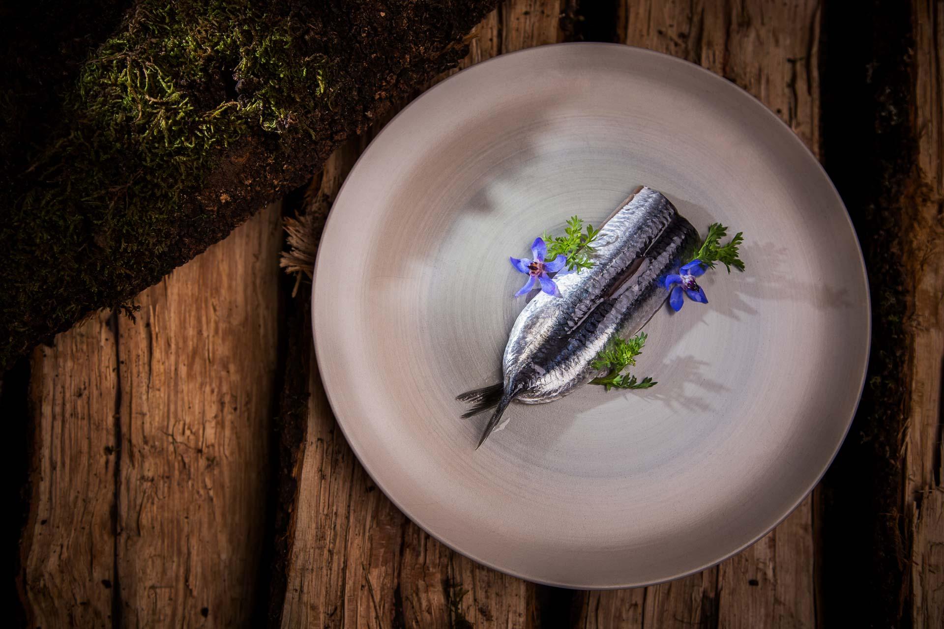 Anchoas ahumadas del Cantábrico (fotografía de Oscar Oliva)