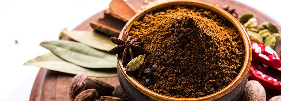 Garam masala y macadamia