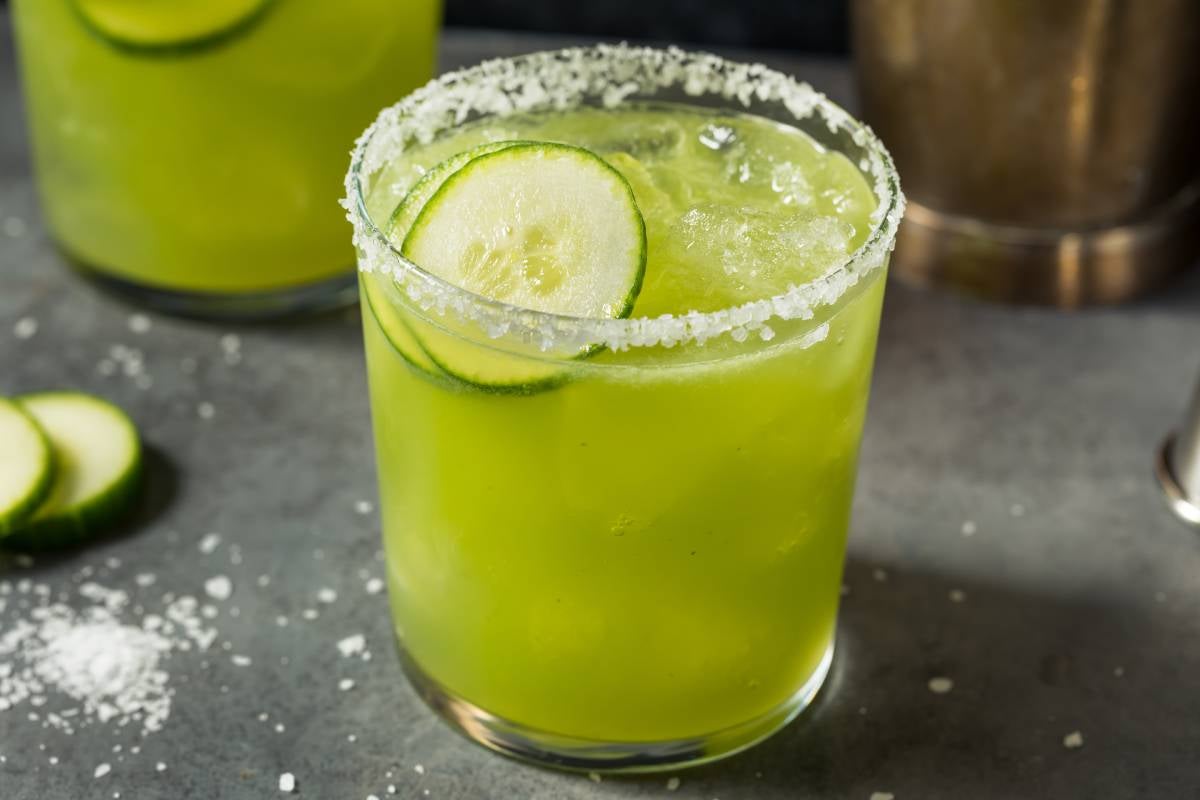 recetas cóctel margarita pepino