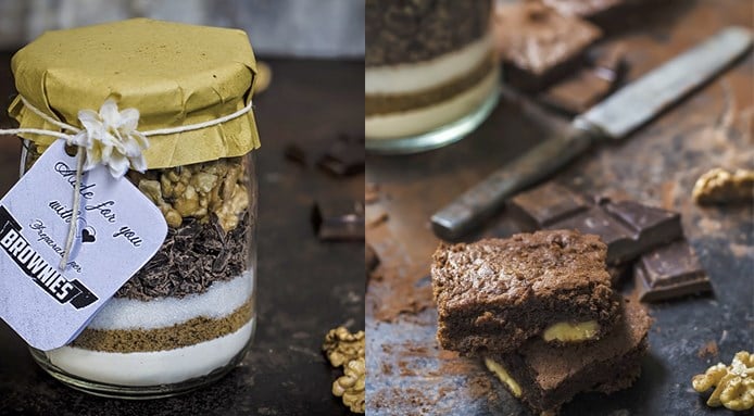 Recetas en tarro: brownies de nueces