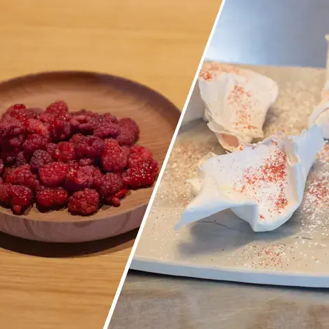 Coussin de framboises