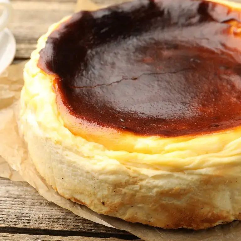 Tarta de queso vasca