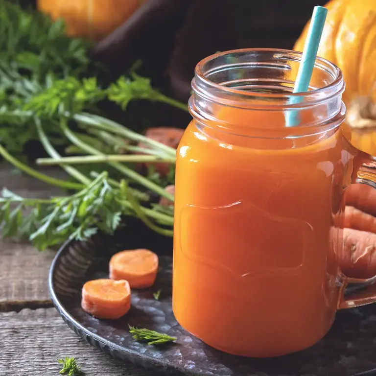 Batido de calabaza y zanahoria