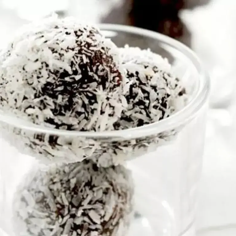 Brigadeiros de chocolate y coco