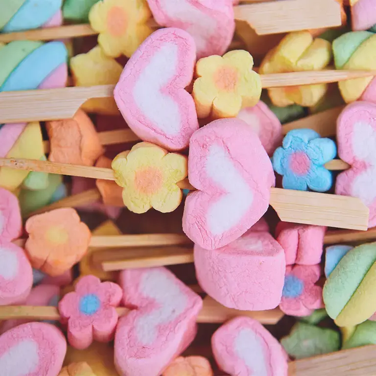 Brochetas de chuches originales