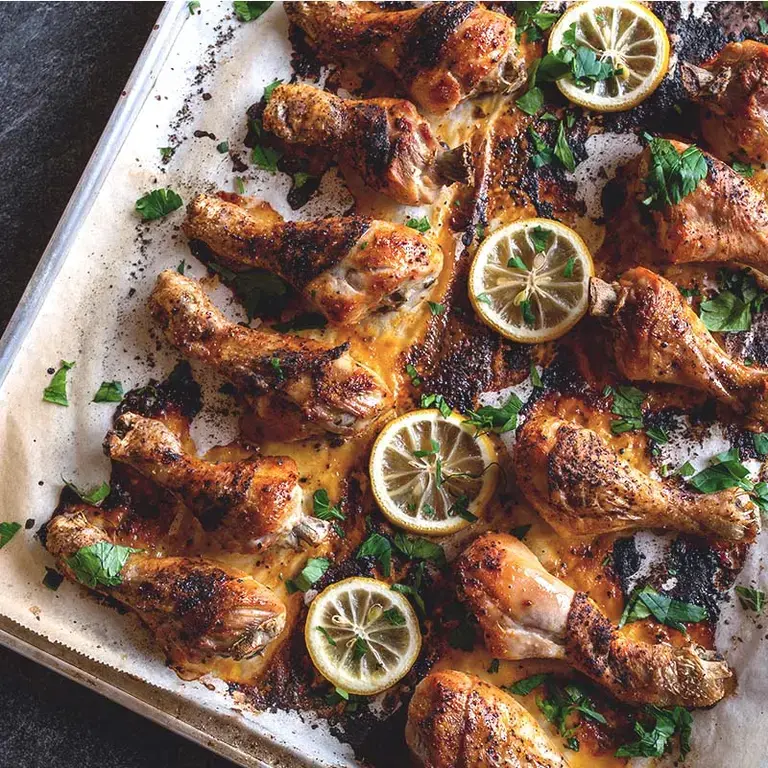 Muslos de pollo al horno