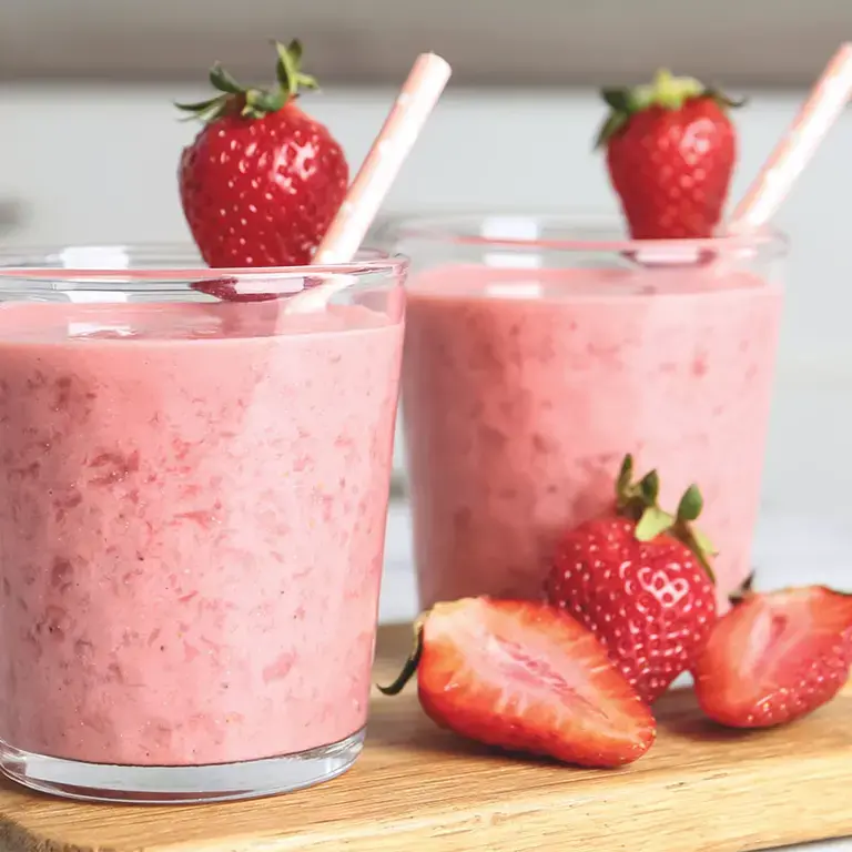 malteada de fresa