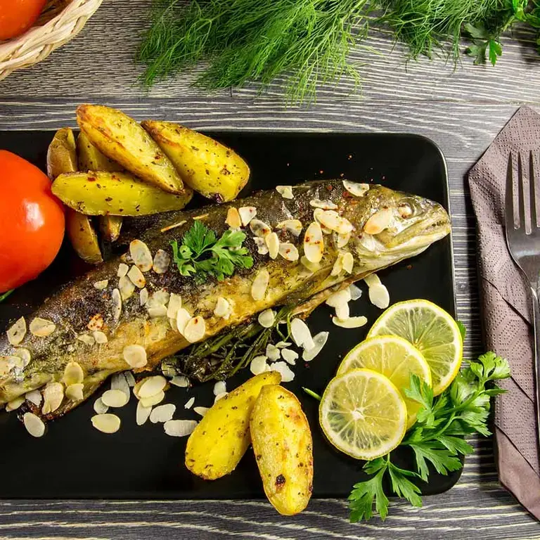 Trucha con almendras laminadas - Fine Dining Lovers
