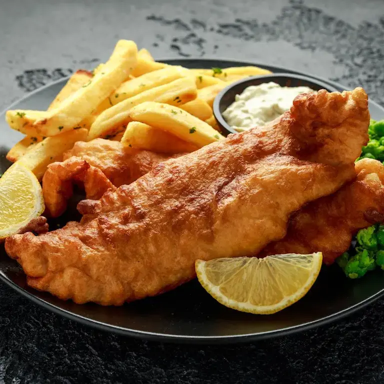 Fish &amp; chips en freidora de aire