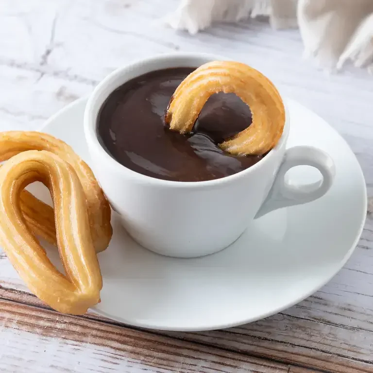 Churros con chocolate