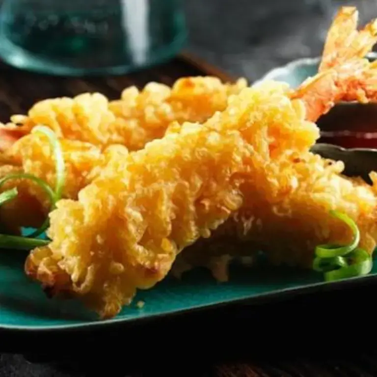 Langostinos en tempura