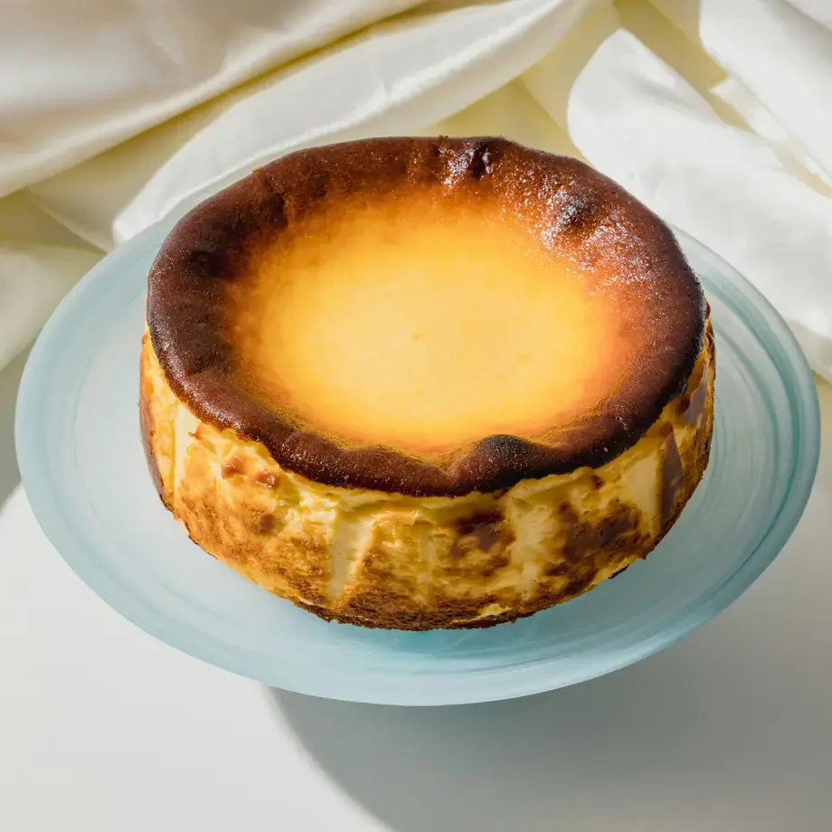 Tarta de queso vasca