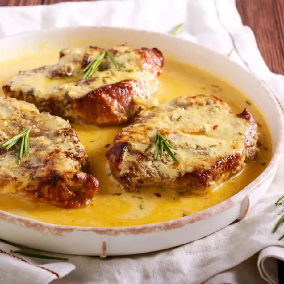 Chuletas de cerdo en salsa española - Fine Dining Lovers
