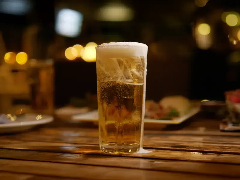 Cerveza con hielo