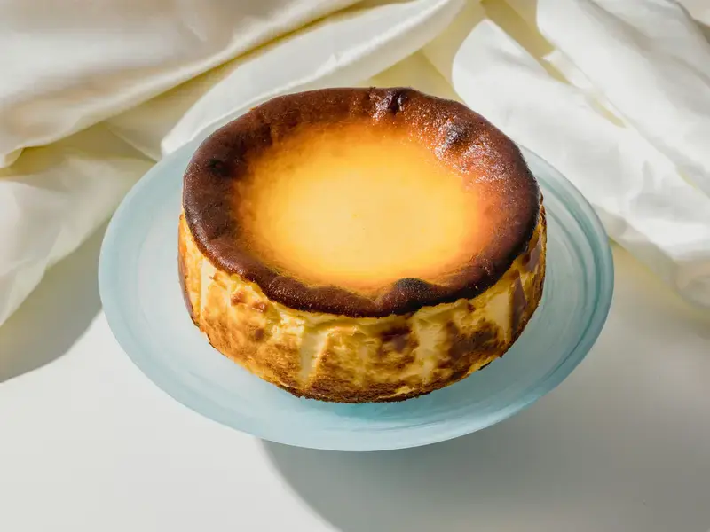 Tarta de queso vasca