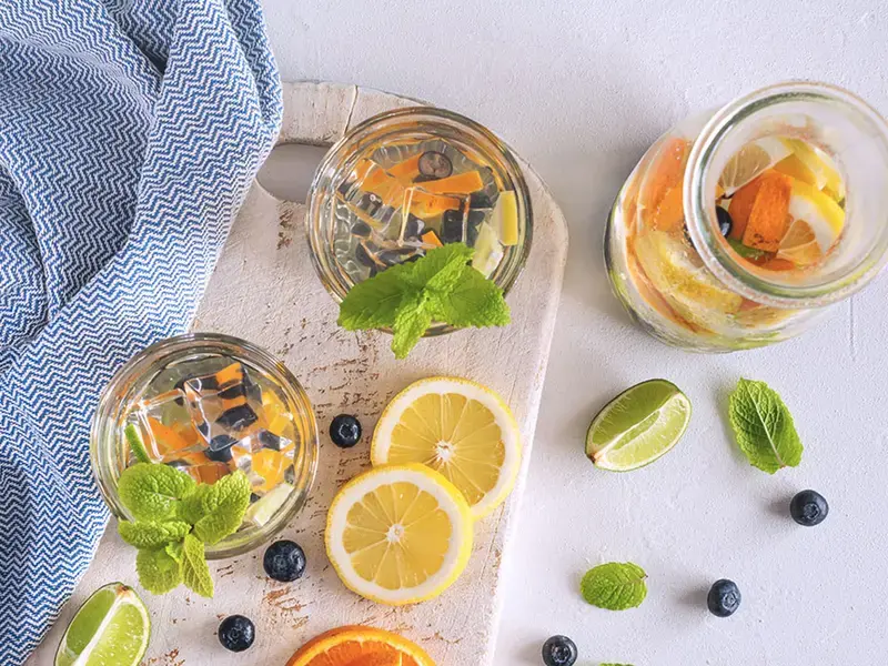 Aguas saborizadas recetas caseras