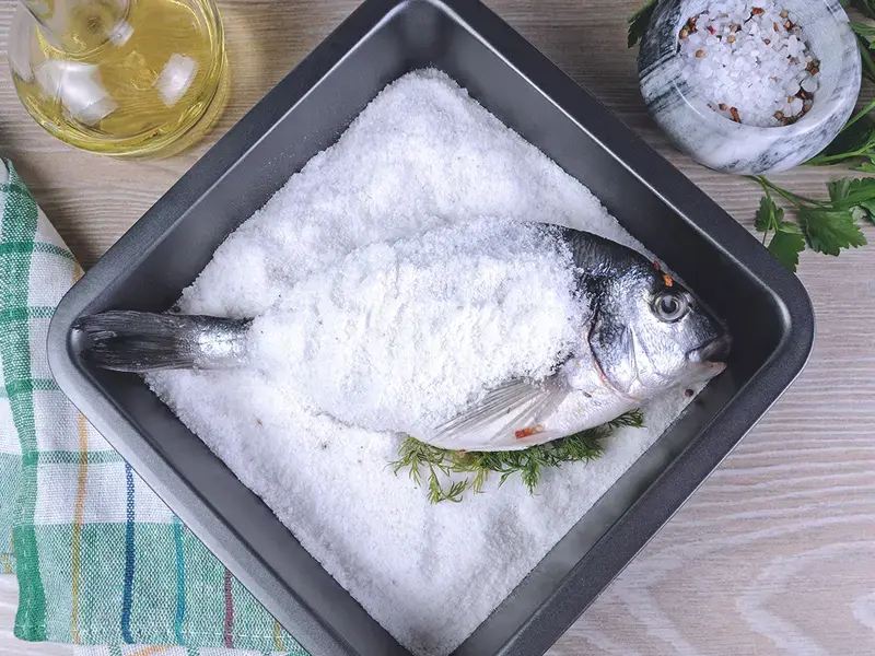 Pescado a la sal
