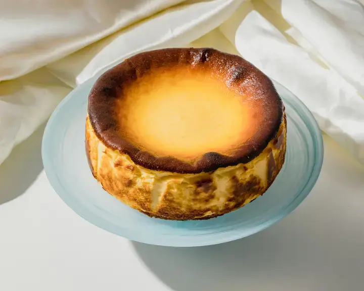 Tarta de queso vasca